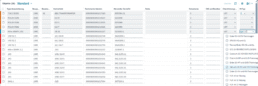 Changes to the available features in the table view